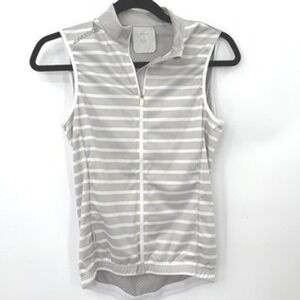 La Passione Cycling Jersey Women S Stripe Sleeveless Sporty Performance Gorpcore